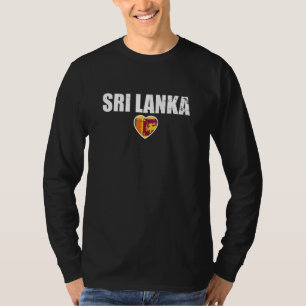 Sri Lanka Heart Proud Sri Lankan Flag 1 T-Shirt