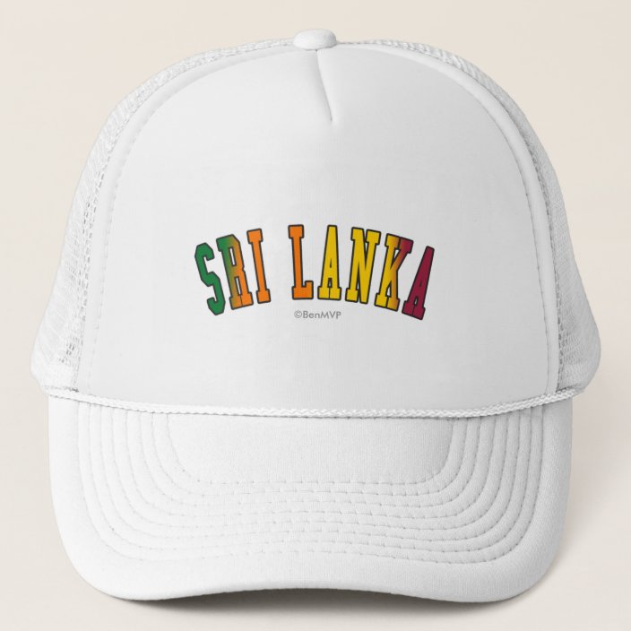 Sri Lanka in National Flag Colors Trucker Hat