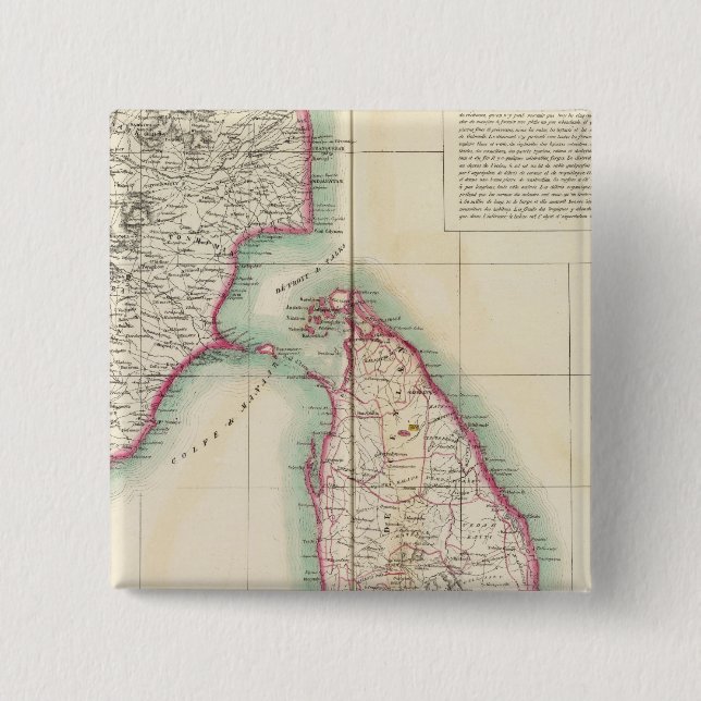 Sri Lanka, India 108 Pinback Button (Front)