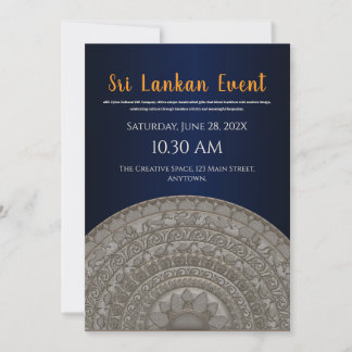 Sri Lanka invitation design
