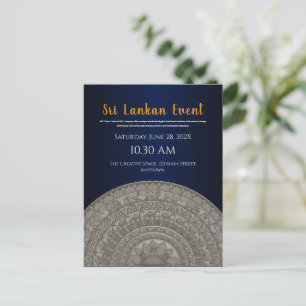 Sri Lanka invitation design Postcard