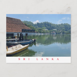 Sri Lanka Kandy Lake view postcard