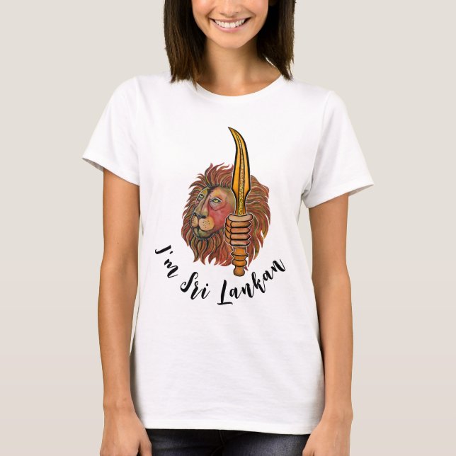 Sri Lanka lion T-Shirt (Front)