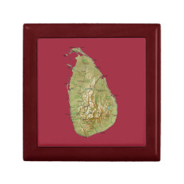 Sri Lanka Map Gift Box