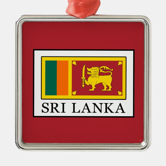 Sri Lanka Metal Ornament (Front)