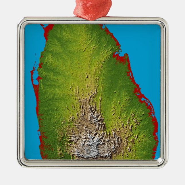 Sri Lanka Metal Ornament (Front)