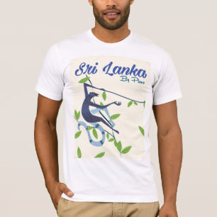 Sri lanka monkey vintage vacation poster T-Shirt