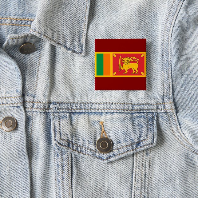 Sri Lanka National Flag Lion Symbol Button (Creator Uploaded)