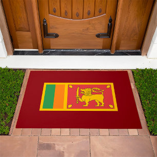 Sri Lanka National Flag Lion Symbol Doormat