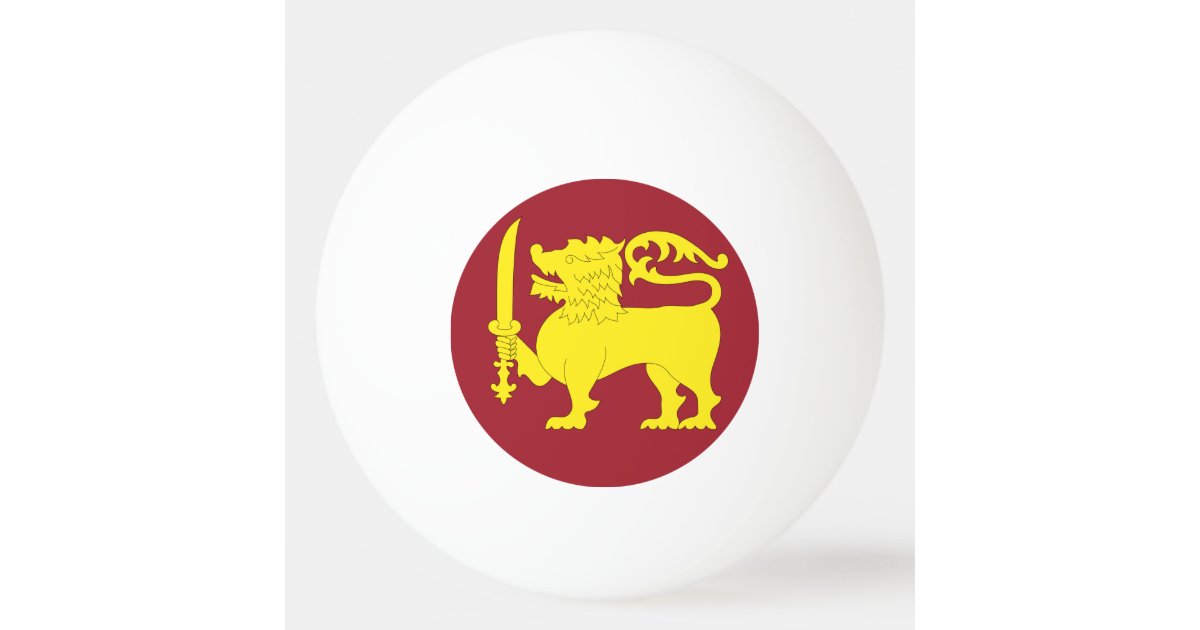Sri Lanka Ping Pong Ball Zazzle Com