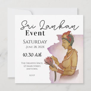 Sri Lanka Sigiri Paintings Save The Date