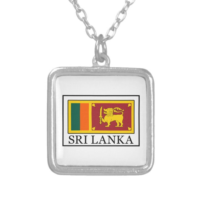 Sri Lanka Silver Plated Necklace (Front)