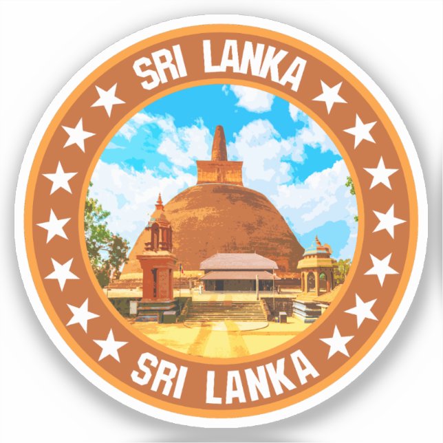 Sri Lanka                                          Sticker (Front)