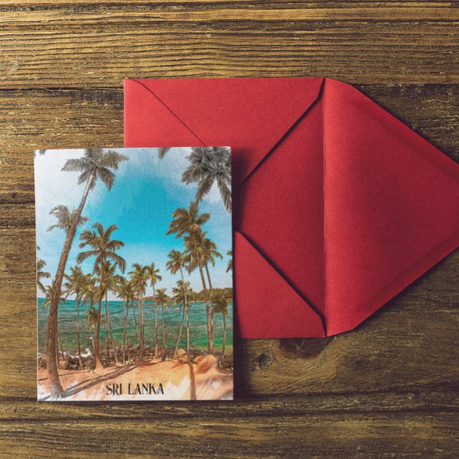 Sri Lanka Tropical Scenery Travel Postcard (sri lanka tropical scenery postcard)