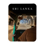 Sri Lanka tuk tuk passenger view fridge magnet