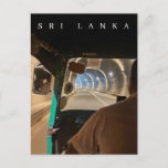 Sri Lanka tuk tuk passenger view postcard