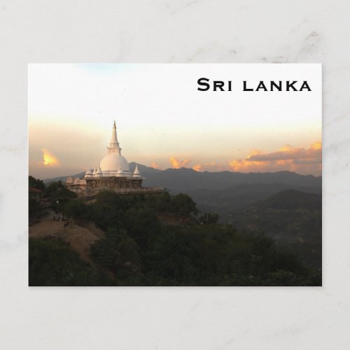 Sri lanka Vintage Travel Tourism Add Postcard