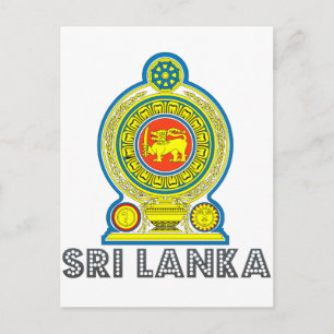 Sri Lankan Emblem Postcard