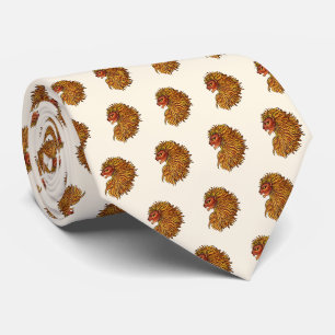Sri Lankan flag lion Button Neck Tie