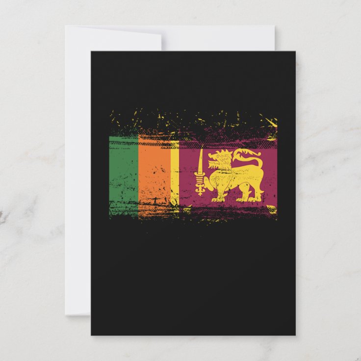 Sri Lankan Flag Sri Lanka Culture National Country Invitation Zazzle
