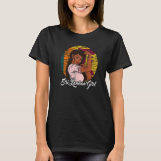 Sri Lankan Flag Sri Lanka Sri Lankan Girl T-Shirt