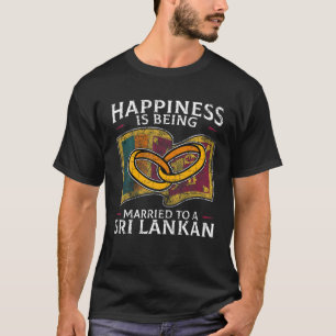 Sri Lankan Wedding Sri Lanka Heritage Roots Flag M T-Shirt