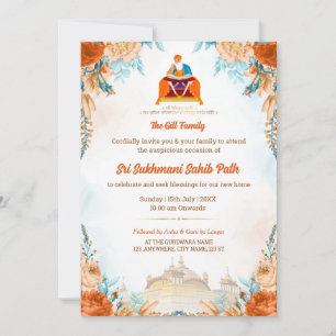 Sri Sukhmani Sahib Path Housewarming Invitation