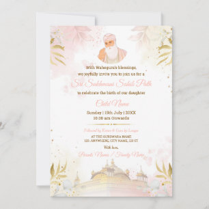 Sri Sukhmani Sahib Path Invitation card