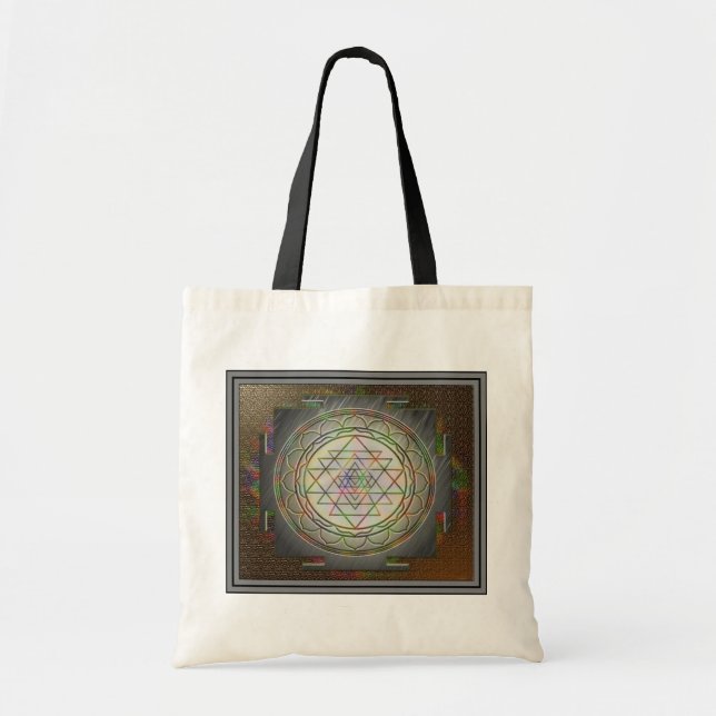Sri Yantra9 Budget Tote Bag (Front)