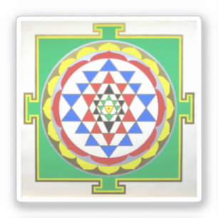 Sri Yantra - Accurate Colors Sticker