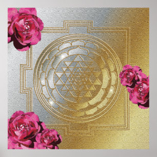 SRI YANTRA and the Scent Of Roses II - Poster