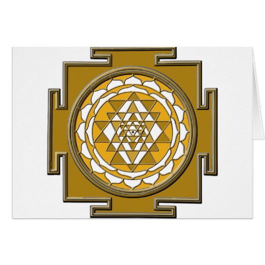Sri Yantra Bronze Cards (Front Horizontal)