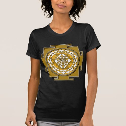 Sri Yantra Bronze T_Shirt