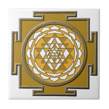 Sri Yantra Bronze Tile by AngelsMadeSimple at Zazzle