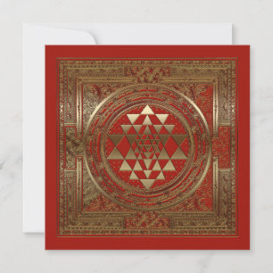 Sri Yantra - Card, Invitation, Greeting Invitation