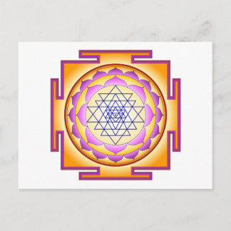 Sri Yantra Chakra Shiva Shakti Navayoni Goddess Postcard