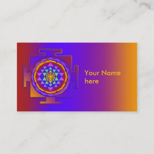 SRI YANTRA full colored + your ideas Business Card