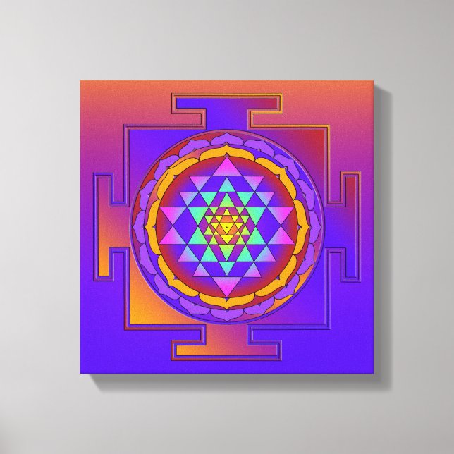 SRI YANTRA full colored + your ideas Canvas Print (Front)