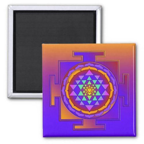 SRI YANTRA full colored  your ideas Magnet