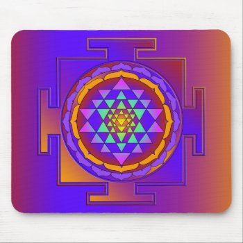 Sri Yantra Full Colored   Your Ideas Mouse Pad by SpiritEnergyToGo at Zazzle