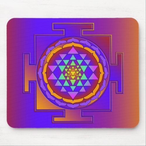 SRI YANTRA full colored  your ideas Mouse Pad
