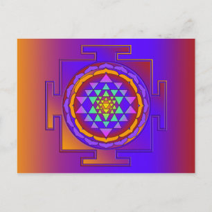 SRI YANTRA full colored + your ideas Postcard