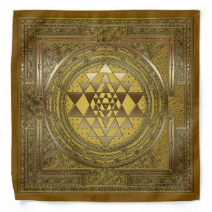 Sri Yantra Gold - Bandana