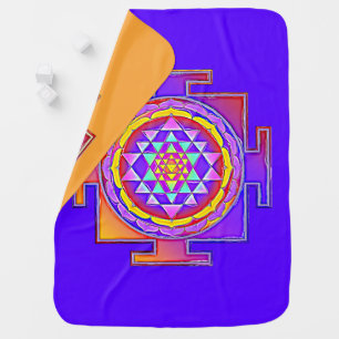 Sri Yantra - Hinduism Symbol Design 1 Baby Blanket