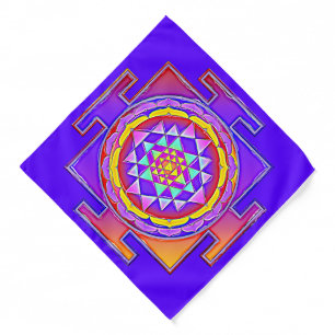 Sri Yantra - Hinduism Symbol Design 1 Bandana