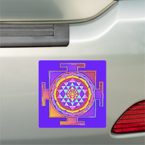 Sri Yantra _ Hinduism Symbol Design 1 Car Magnet
