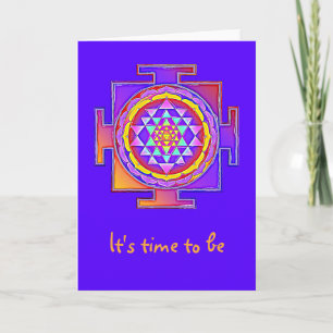 Sri Yantra - Hinduism Symbol Design 1 Card