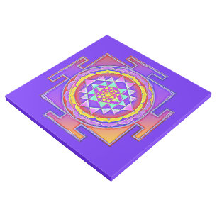 Sri Yantra - Hinduism Symbol Design 1 Gallery Wrap