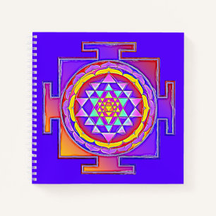Sri Yantra - Hinduism Symbol Design 1 Notebook