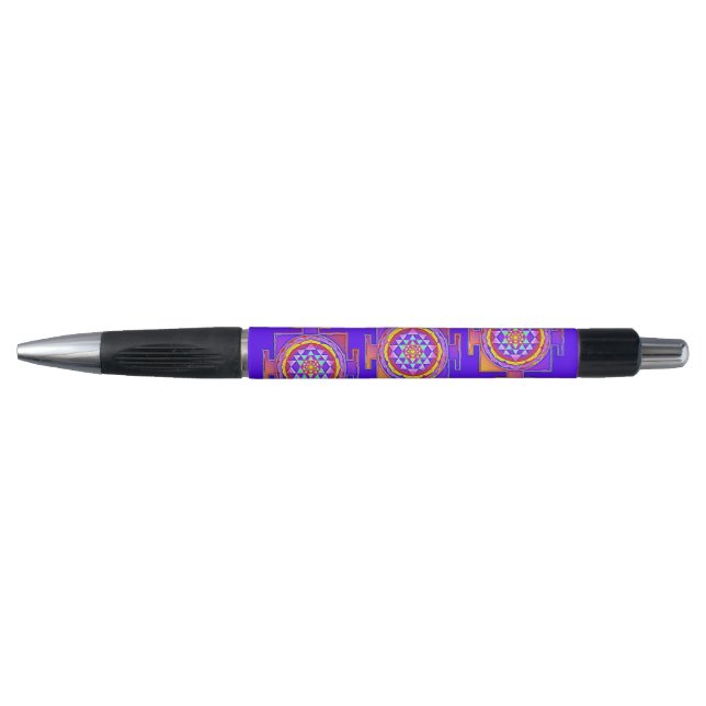 Sri Yantra - Hinduism Symbol Design 1 Pen (Front)